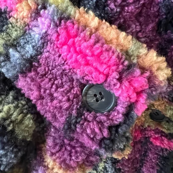 Thread & Supply Plaid Sherpa Shacket | Cozy NWOT | Size M - Picture 5 of 11